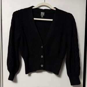 Worthington Black Knit Cardigan
